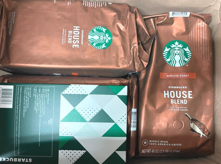  매장에서 먹던 그 맛! 스타벅스 하우스 블렌드 홀빈 1.13kg 커피원두 추천 Starbucks House Blend Whole Bean Coffee