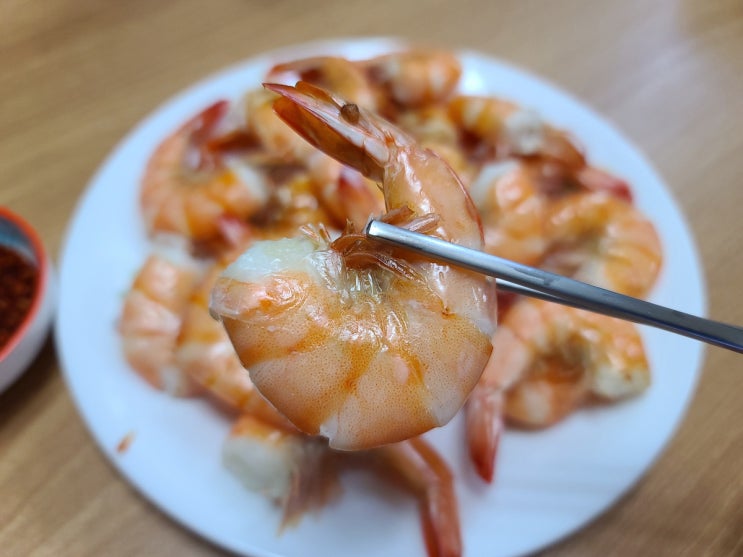  에어프라이어 왕새우소금구이 나는 여기서 샀지롱~