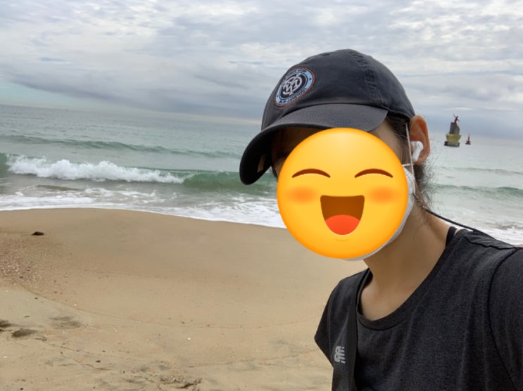 오늘은 바다가 보고 싶어서 해운대 해수욕장으로 워킹워킹/ 평일의 바다는 평온 그 자체..