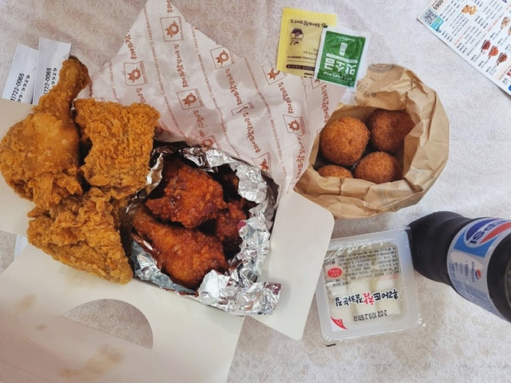  순천 치킨 하하가 광고하는 후참잘 후라이드참잘하는집 메뉴추천 가격