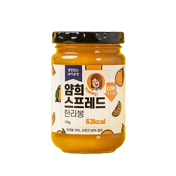 최근 인기있는 설탕없는과자공장 얌희스프레드 한라봉, 235g, 1개 좋아요