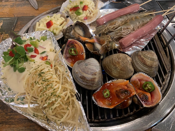  인계동 조개구이 맛집) '애월' 조개구이랑 매운조개찜이 맛있는집(비주얼+맛)c #내돈내먹