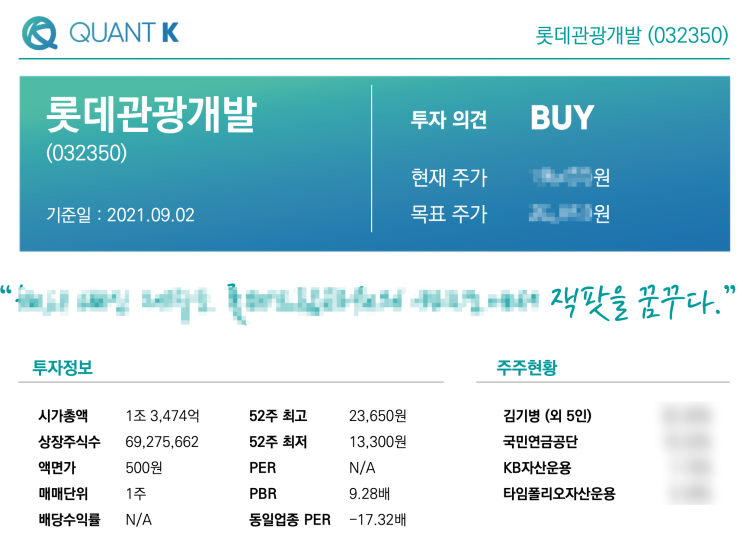  주식 걸음마) 주린이 메모 BEP OCC CAGR 이란? 퀀트k 레포트를 중심으로
