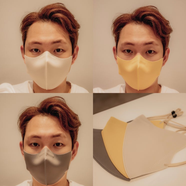  빨아쓰는 끈조절 항균마스크, 귀가 편하고 피부가 숨을 쉰다