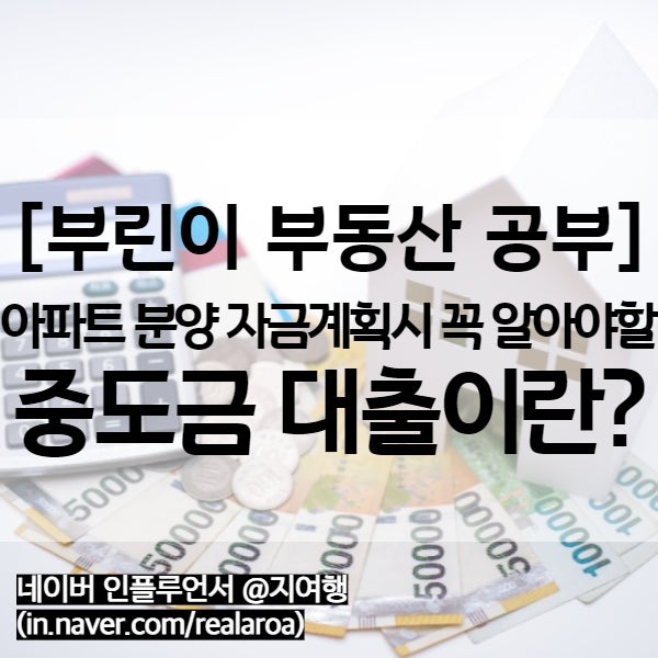  분양 아파트 중도금 대출 - 청약 신청 시 자금계획 하기
