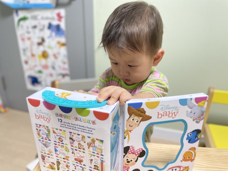 즐거운 놀이와 학습을 할 수 있는 귀여운 디즈니 baby 보드북 세트