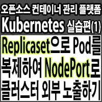  Minikube 쿠버네티스 환경에서 레플리카셋(Replicaset)으로 Pod 복제하여 NodePort로 클러스터 외부에 노출하기