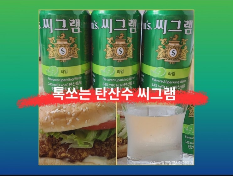 [내돈내산] 씨그램 라임 탄산수(ft.영양성분, 칼로리)