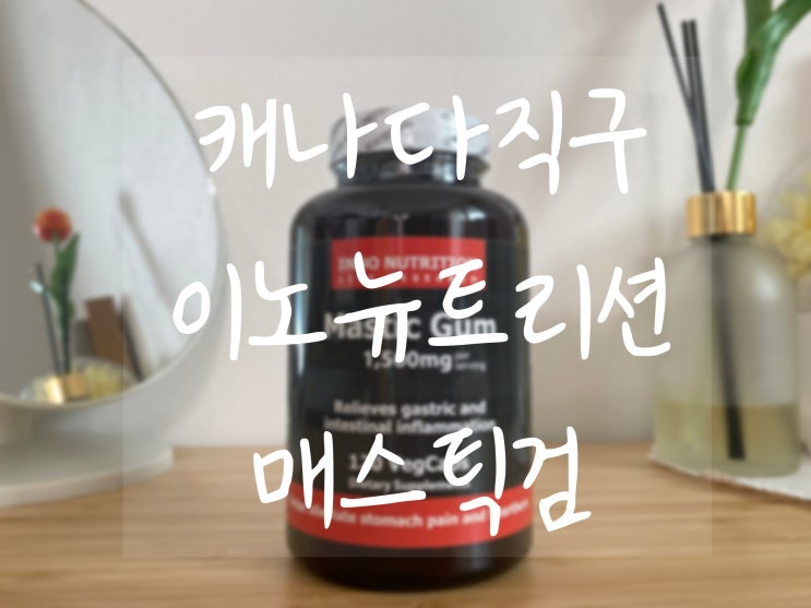  캐나다 직구템 [ 이노뉴트리션 매스틱 검 ] feat. 매스틱 검 효능