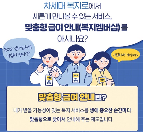 복지부, ‘복지멤버십’으로 필요한 복지서비스 맞춤형 안내