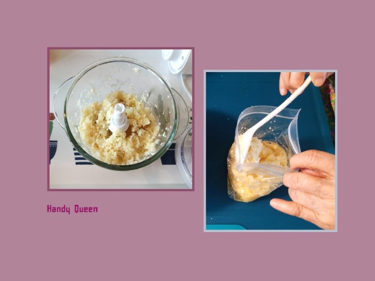  다진마늘 만들기 & 냉동실정리 보관법 / 내돈내산 마늘다지기(멀티다지기)
