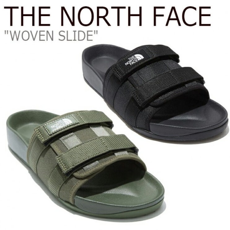 가성비 좋은 노스 페이스 샌들 THE NORTH FACE남성 레이디스 WOVEN SLIDE우ー붕 슬라이드 BLACK블랙 KHAKI카키 NS98L1 ···