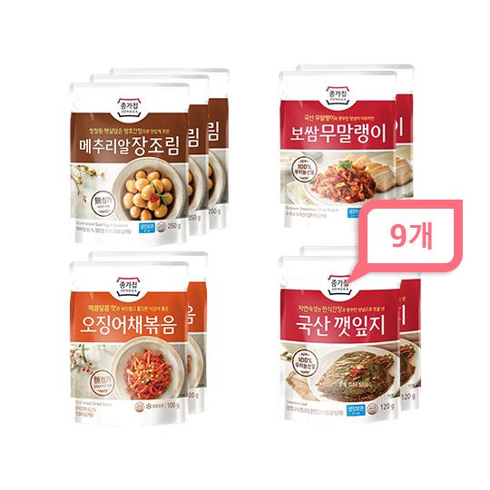 의외로 인기있는 오늘의딜 종가집 메추리알 장조림 250gx3개 오징어채볶음 100gx2개 국산 깻잎지 120g2x개 보쌈 무말랭이 180gx2개 세트, 단품, 단품 좋아요 의외로 인기있는 오늘의딜 종가집 메추리알 장조림 250gx3개 오징어채볶음 100gx2개 국산 깻잎지 120g2x개 보쌈 무말랭이 180gx2개 세트, 단품, 단품 좋아요