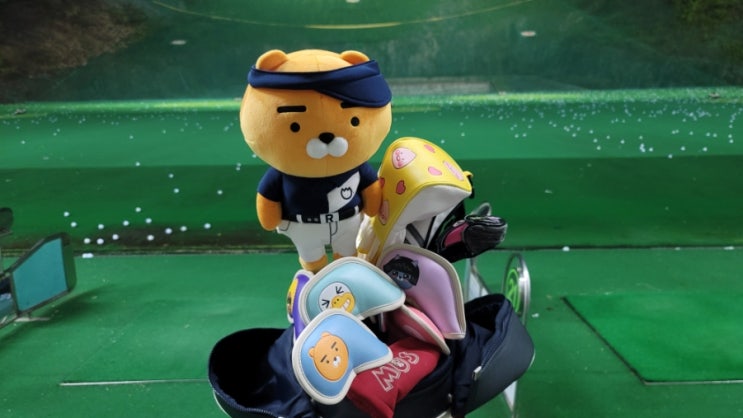  라이언 드라이버 커버와 지방이인형