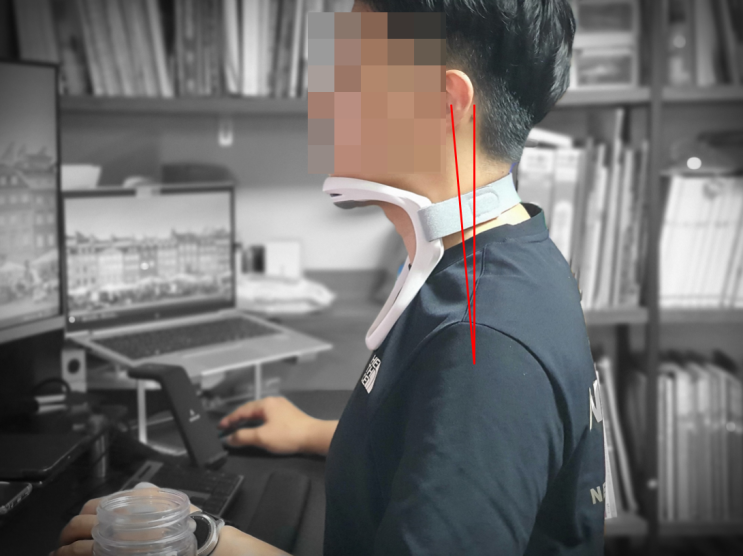  목지킴이 넥키퍼, 하루3번 일자목 셀프 자세교정