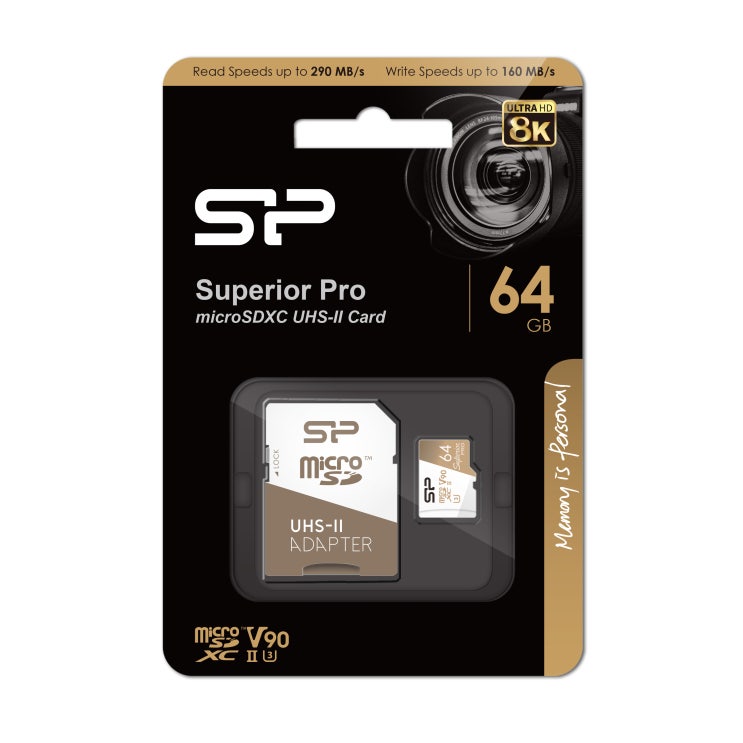 선택고민 해결 실리콘파워 Superior Pro UHS-II 8K microSDXC, 64GB ···