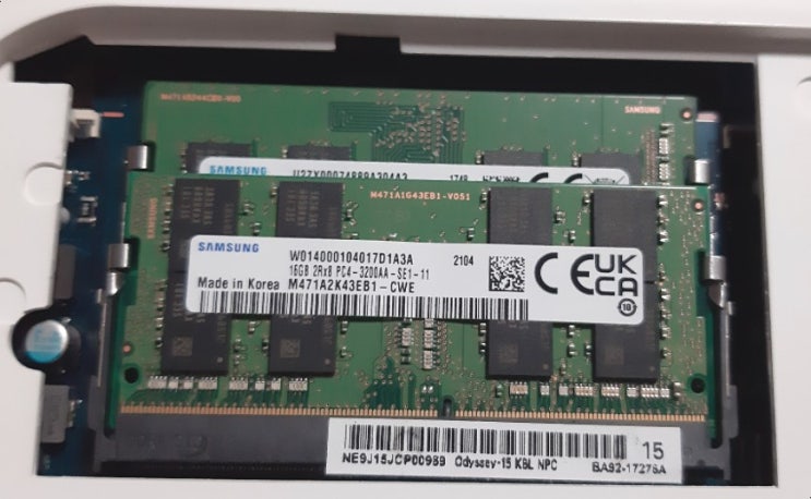 랩탑 노트북 램 고르는 법 Laptop RAM, 삼성 DDR4 노트북 램 (램추가, 램확장)