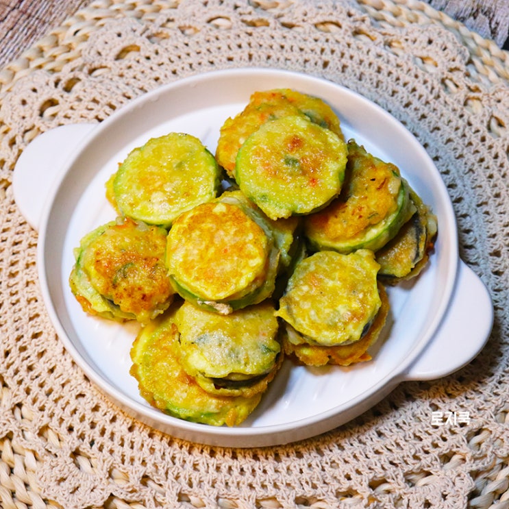  애호박 가지 새우전 만들기, 새우 다져서 동그랑땡 맛있게 만드는법! 명절전으로 좋아요