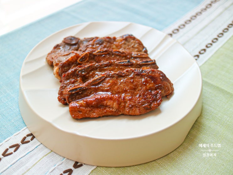  백종원 생LA갈비 구이 양념장 소스 만드는법, 엘에이 소갈비 1kg 굽는법