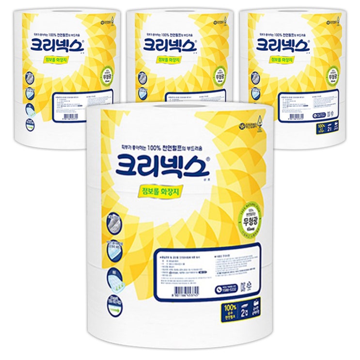가성비갑 크리넥스 2겹 점보롤 200m, 3개입, 4팩 ··· 가성비갑 크리넥스 2겹 점보롤 200m, 3개입, 4팩 ···