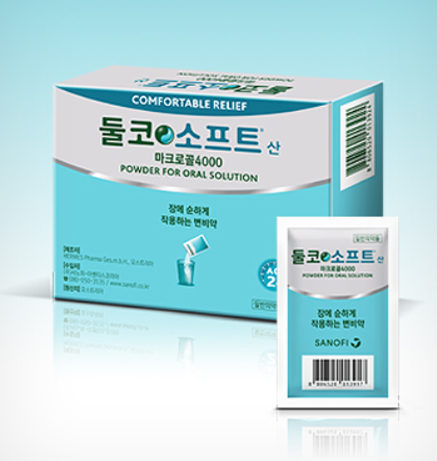 [약 이야기 23] 폴락스산 둘코소프트 변비약 마크로골4000 폴리에틸렌글리콜4000 PEG4000 삼투성....