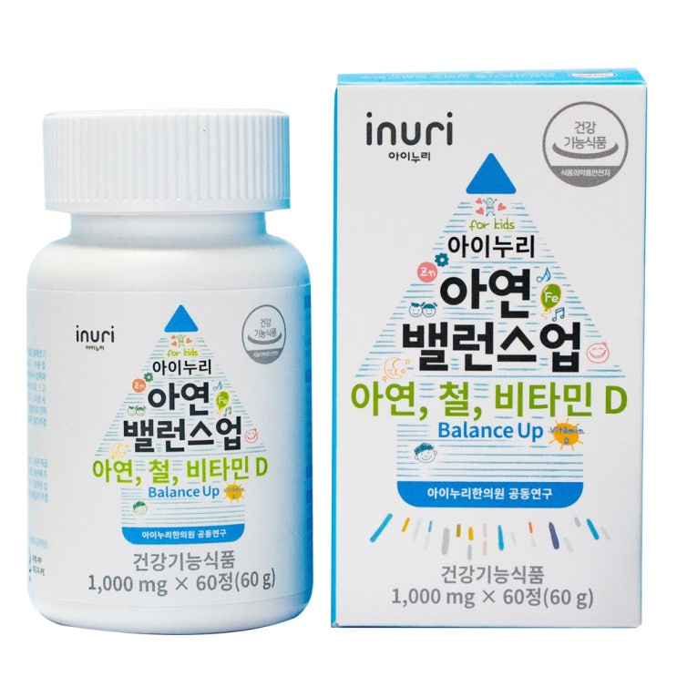 갓성비 좋은 아이누리 아연 밸런스업, 60정, 1개 ··· 갓성비 좋은 아이누리 아연 밸런스업, 60정, 1개 ···