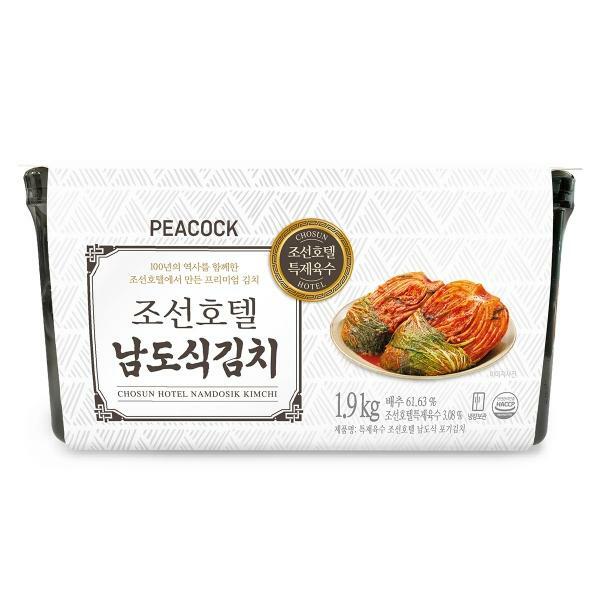 인기 급상승인 피코크 조선호텔 남도식김치 냉장(1.9kg//배추 고추분 국내산) 추천해요