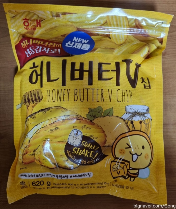  과자보다 맛있는 냉동감자 해태 "허니버터 V칩"