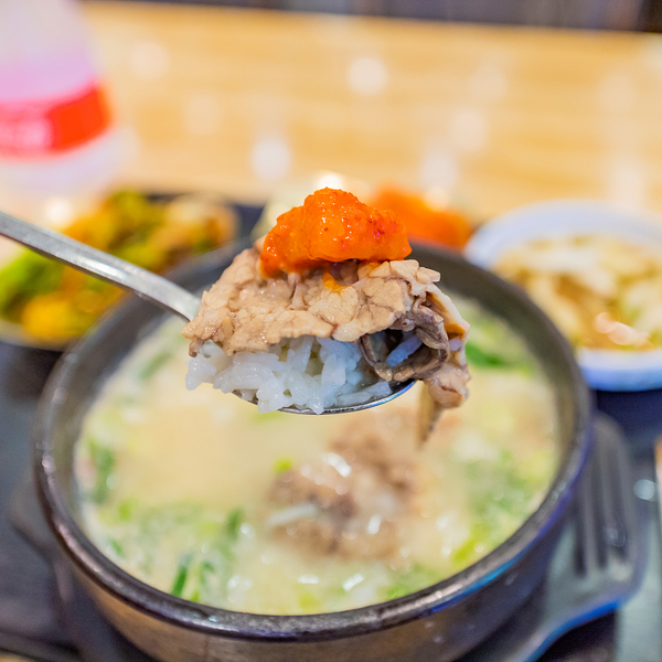  광주 상무지구 밥집 서울깍두기 설렁탕 한 뚝배기