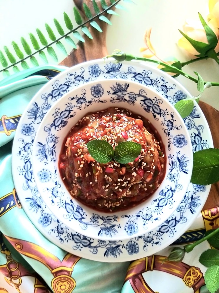  조개젓무침 밑반찬 만들기 5분컷 간단한 반찬 조개젓갈 맛보장 반찬메뉴