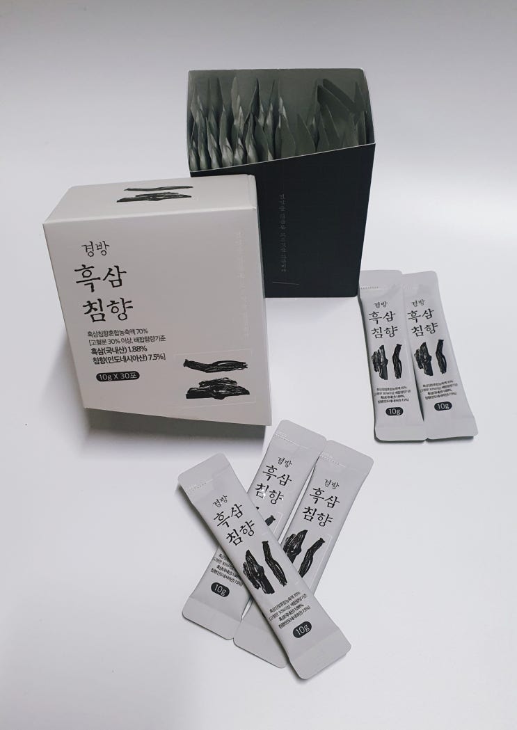  추석선물 추천! 경방신약 경방 흑삼침향 액상스틱형 침향환