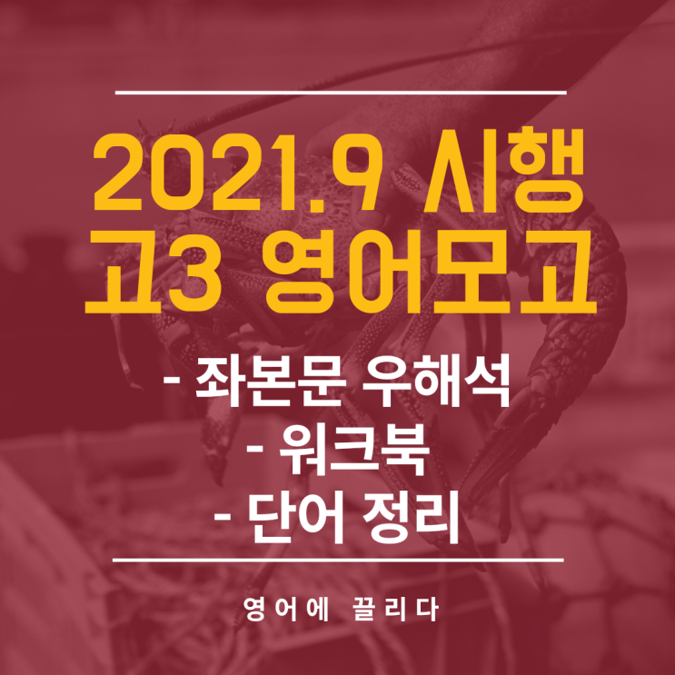  2021년 9월 시행_고3 영어 모의고사_좌본문 우해석/단어&어휘 정리/워크북 *2021.9.고3영어모고 지문+워크북+주제정리+해석