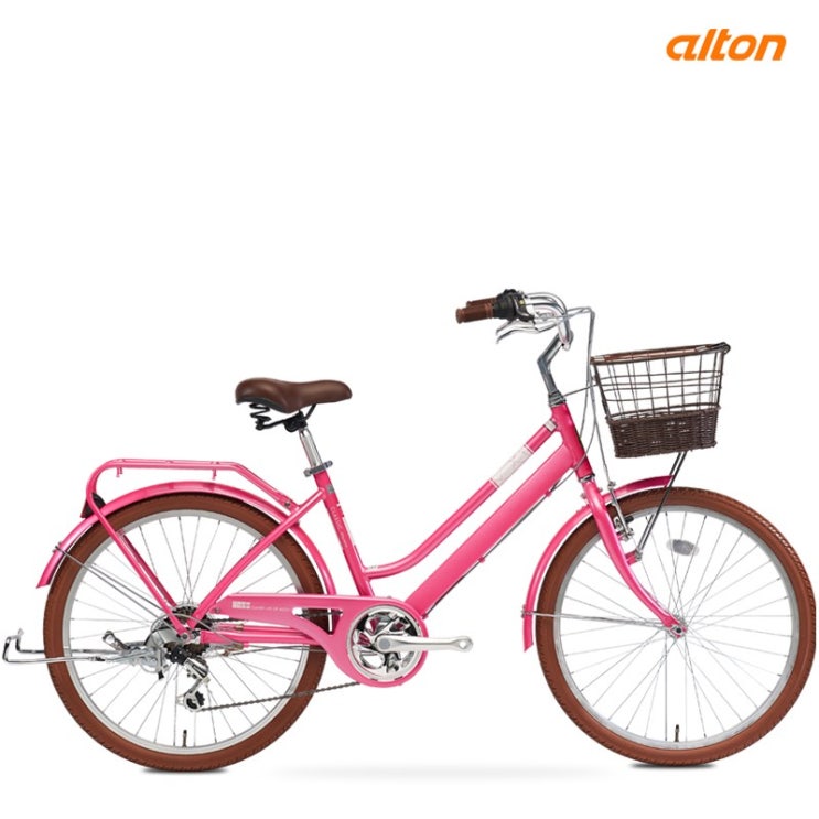 인기 많은 2021 알톤 클래식 2407A 24인치 알루미늄 바구니 여성용 자전거, 2021 클래식2407A - 핑크, 무료조립+무료배송+8종 사은품 추천합니다