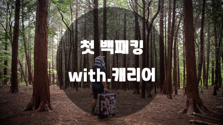 첫 백패킹 !! 여행용캐리어로 산을 오르다