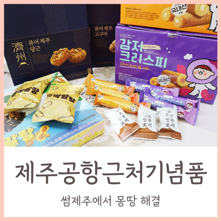  제주공항근처기념품 썸제주에서 몬딱 해결