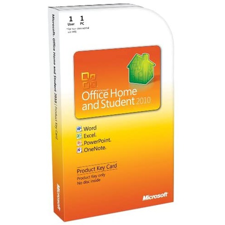 잘팔리는 Microsoft Office 2010 Home and Student Product Key Card - Medialess PROD1590001980, One Color_O