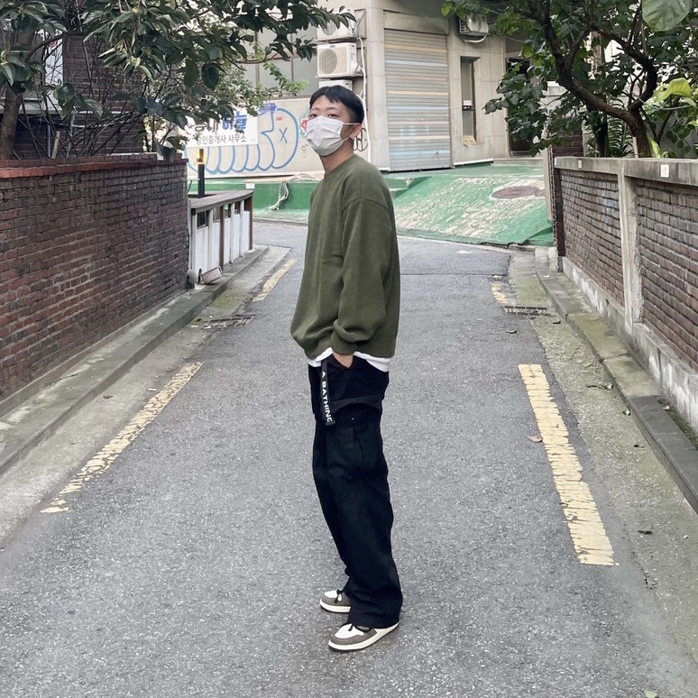 벤 데이비스 오리지널 카고 팬츠 블랙 착용샷 및 상세리뷰
