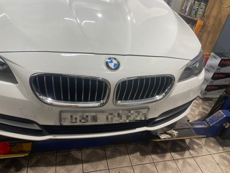 부산 수입차 정비 - BMW 528i 미션오일 교환, 엔진오일 교환, 시동 소음