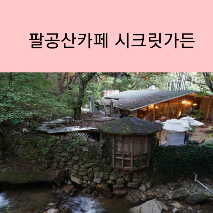  팔공산 카페 시크릿가든 애견동반 숲속 팔공산 계곡 조용한카페