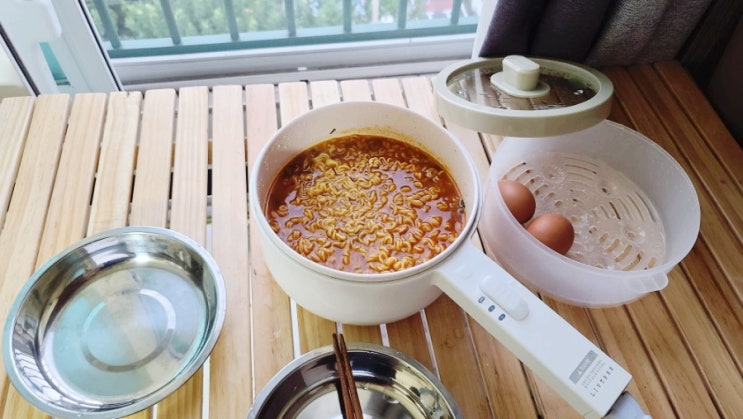  전기라면포트 리브트리 멀티쿠커 자취 필수템