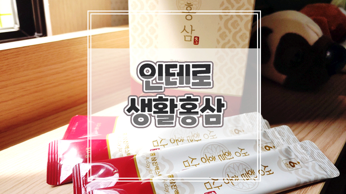  인테로 생활홍삼 가성비 홍삼스틱 추천해요