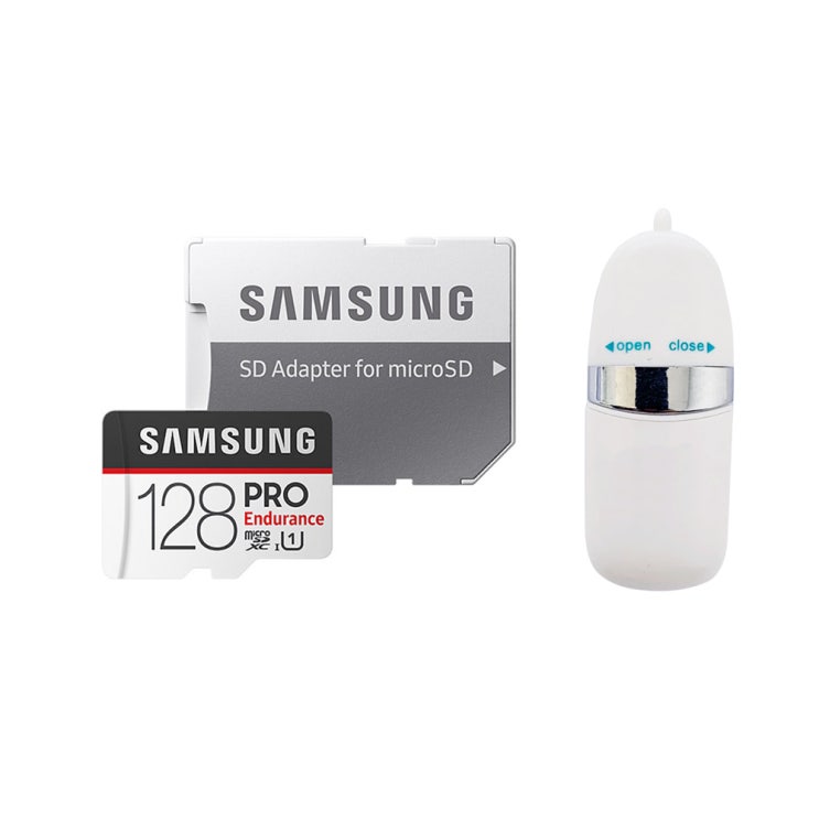 후기가 좋은 삼성전자 MicroSDHC PRO Endurance MJ128GB + SD어댑터 + USB리더기, 128GB 좋아요 후기가 좋은 삼성전자 MicroSDHC PRO Endurance MJ128GB + SD어댑터 + USB리더기, 128GB 좋아요