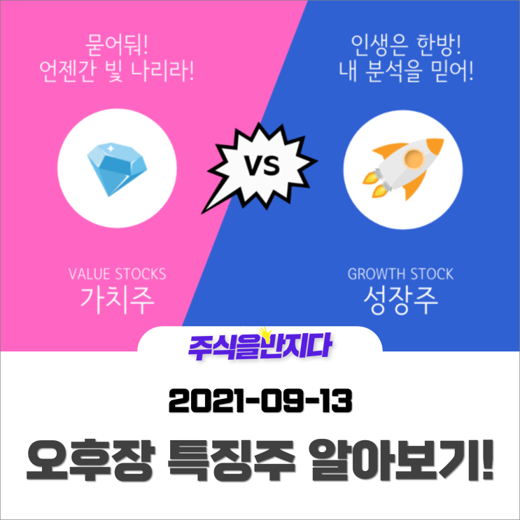  [오후장 특징주] 성장주 지고, 가치주가 뜬다? 급변하는 시장 속 주가 상승 재료!