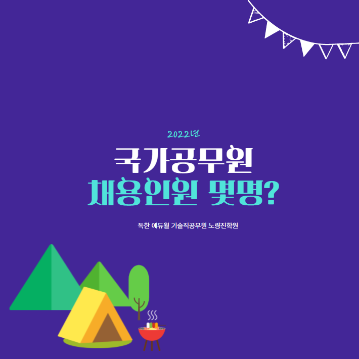  2022년 국가공무원 '채용인원은 몇명?'