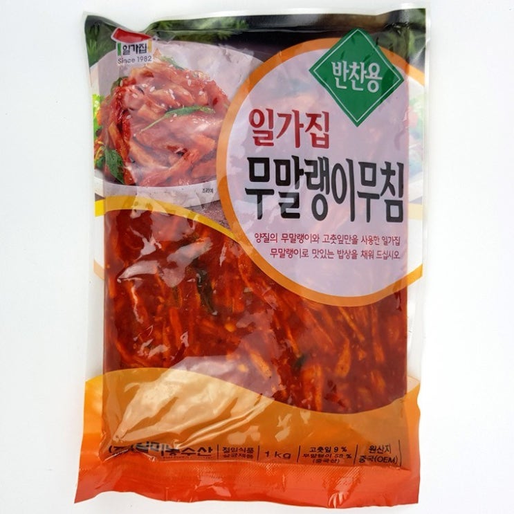 리뷰가 좋은 일가집 무말랭이무침 1kg 무말랭이 고춧, 2개 추천합니다 리뷰가 좋은 일가집 무말랭이무침 1kg 무말랭이 고춧, 2개 추천합니다