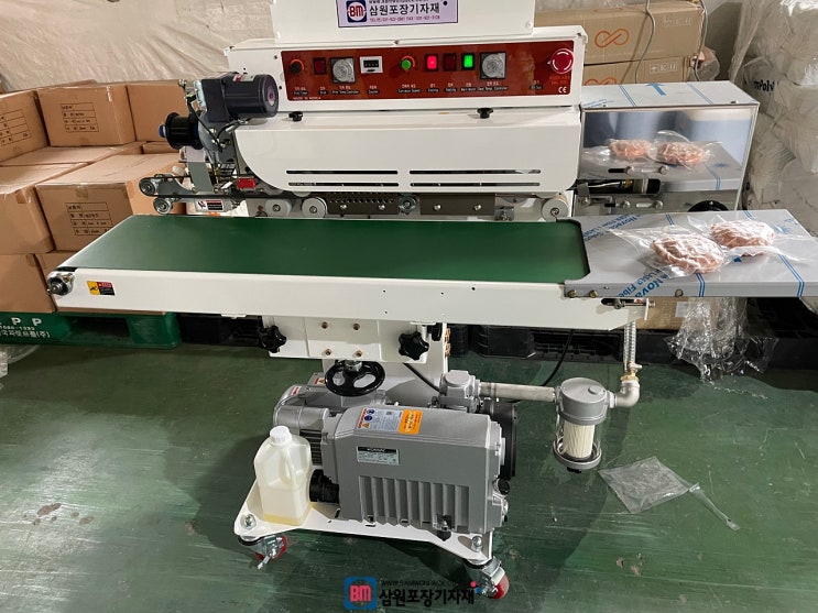  진공포장기가 뭐가좋을까? 진공밴드실러로 진공포장과 날인까지(명진푸드)