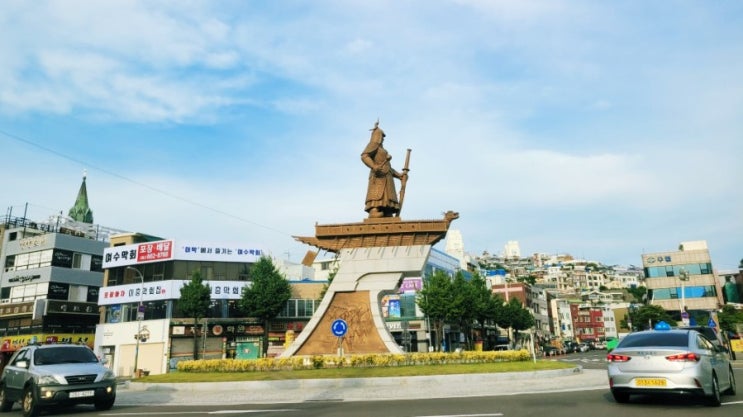  여수 이순신광장 주차장 정보 (여수당,이순신버거,키스링, 바다김밥등 주차)