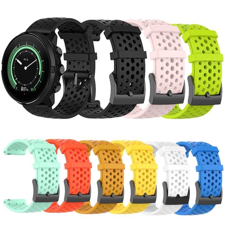 최근 많이 팔린 Suunto 9/7/D5/Spartan Sport/Wrist HR Breathable Watchband Bracelet for 9/7/D5용 24mm 실리콘 교체