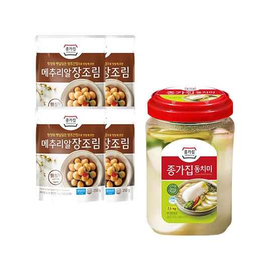 선호도 좋은 종가집 메추리알 장조림 250gx4개+동치미 2.5kgx1개 세트, 단품, 단품 좋아요 선호도 좋은 종가집 메추리알 장조림 250gx4개+동치미 2.5kgx1개 세트, 단품, 단품 좋아요