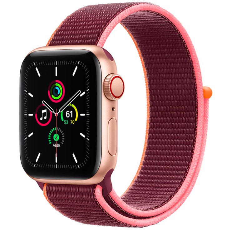 선호도 높은 Apple 애플워치 SE, GPS+Cellular, 골드 알루미늄 케이스, 플럼 스포츠 루프 추천합니다 선호도 높은 Apple 애플워치 SE, GPS+Cellular, 골드 알루미늄 케이스, 플럼 스포츠 루프 추천합니다